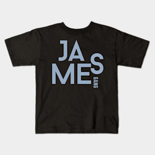 james gang typography style Kids T-Shirt